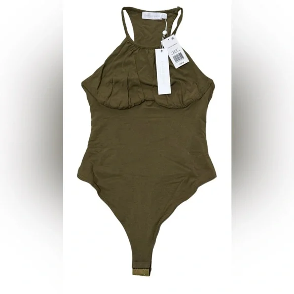 Jonathan Simkhai NWT Elara Stretch Jersey Bodysuit